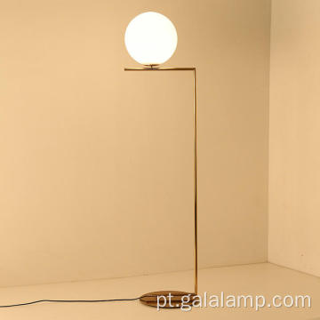 Candeeiro de pé globo nórdico moderno e minimalista